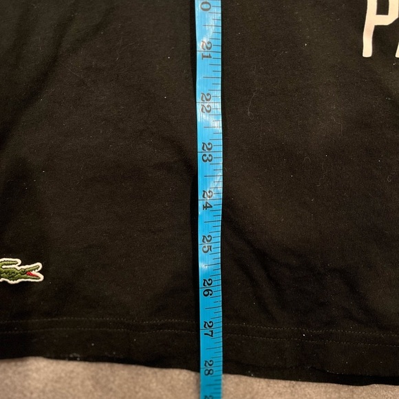 [7/US:L]Lacoste Live Paris Black w/ Alligator Head S/S Shirt - Picture 6 of 7